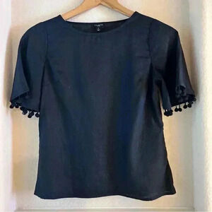 Talbots Linen Short Sleeve Top